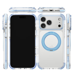 iiCASE Macaron Shield 360 Ring Stand iPhone Case in Macaron Blue detail image - image 10