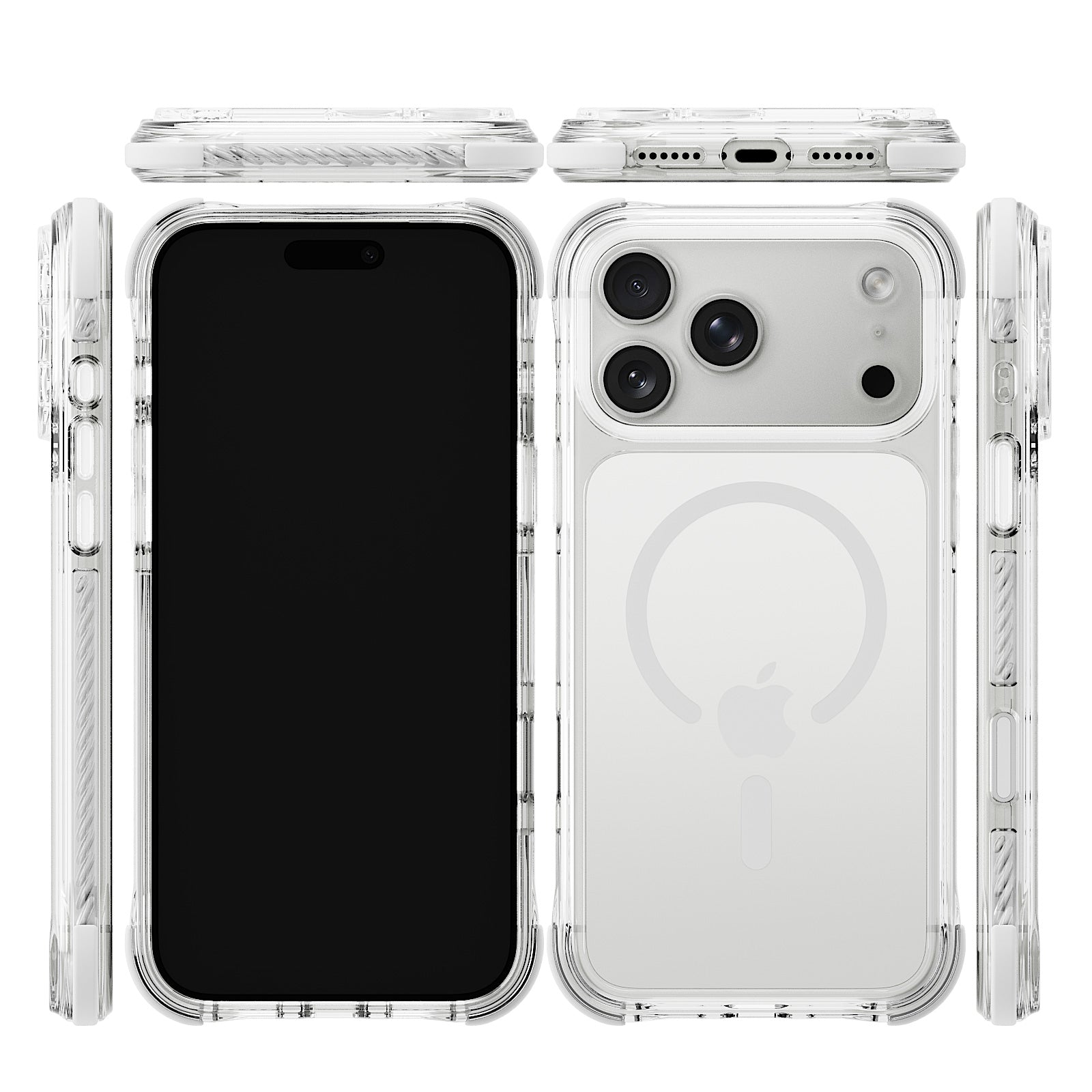 iiCASE Macaron Shield MagSafe Case iPhone Case in Clear White detail image - image 14