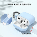 Liquid Silicone Protective AirPods Case with Dust Plug