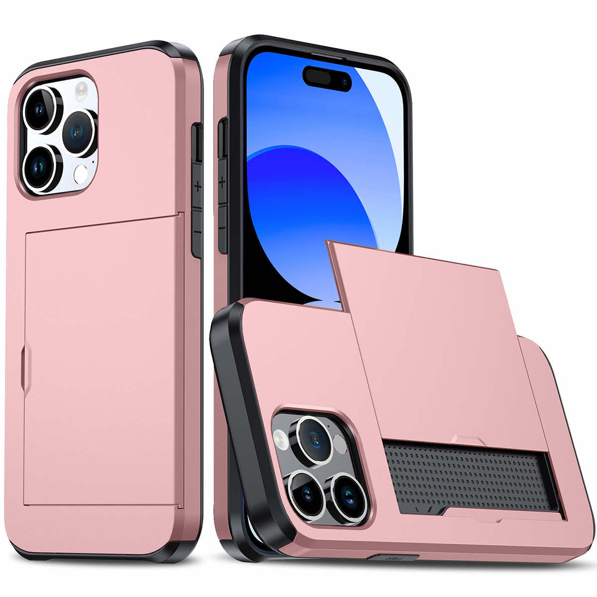 Protective slide card pocket iPhone Case