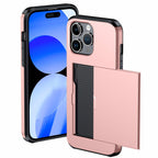 Protective slide card pocket iPhone Case