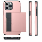 Protective slide card pocket iPhone Case