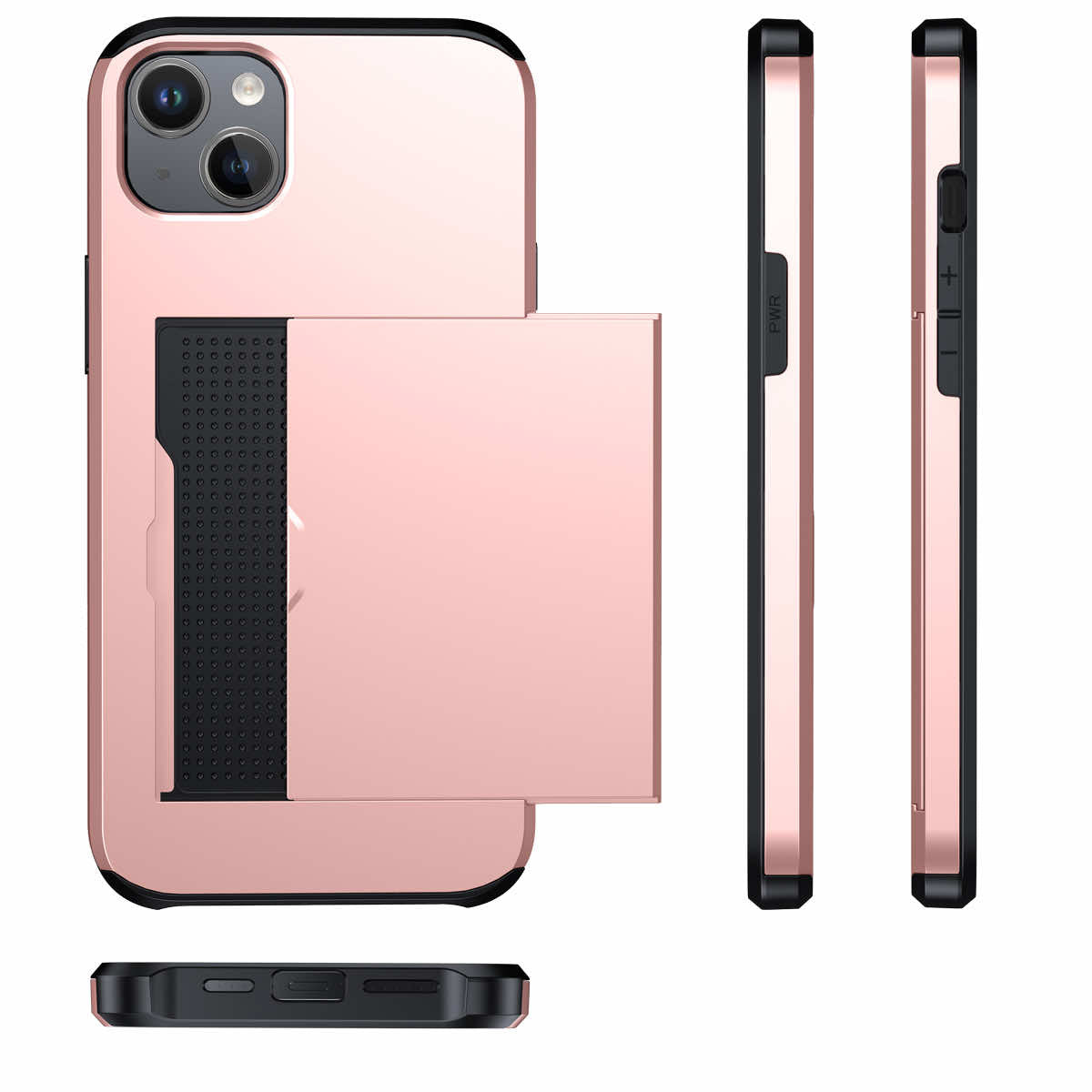 Protective slide card pocket iPhone Case