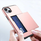 Protective slide card pocket iPhone Case