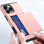 Protective slide card pocket iPhone Case