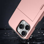 Protective slide card pocket iPhone Case
