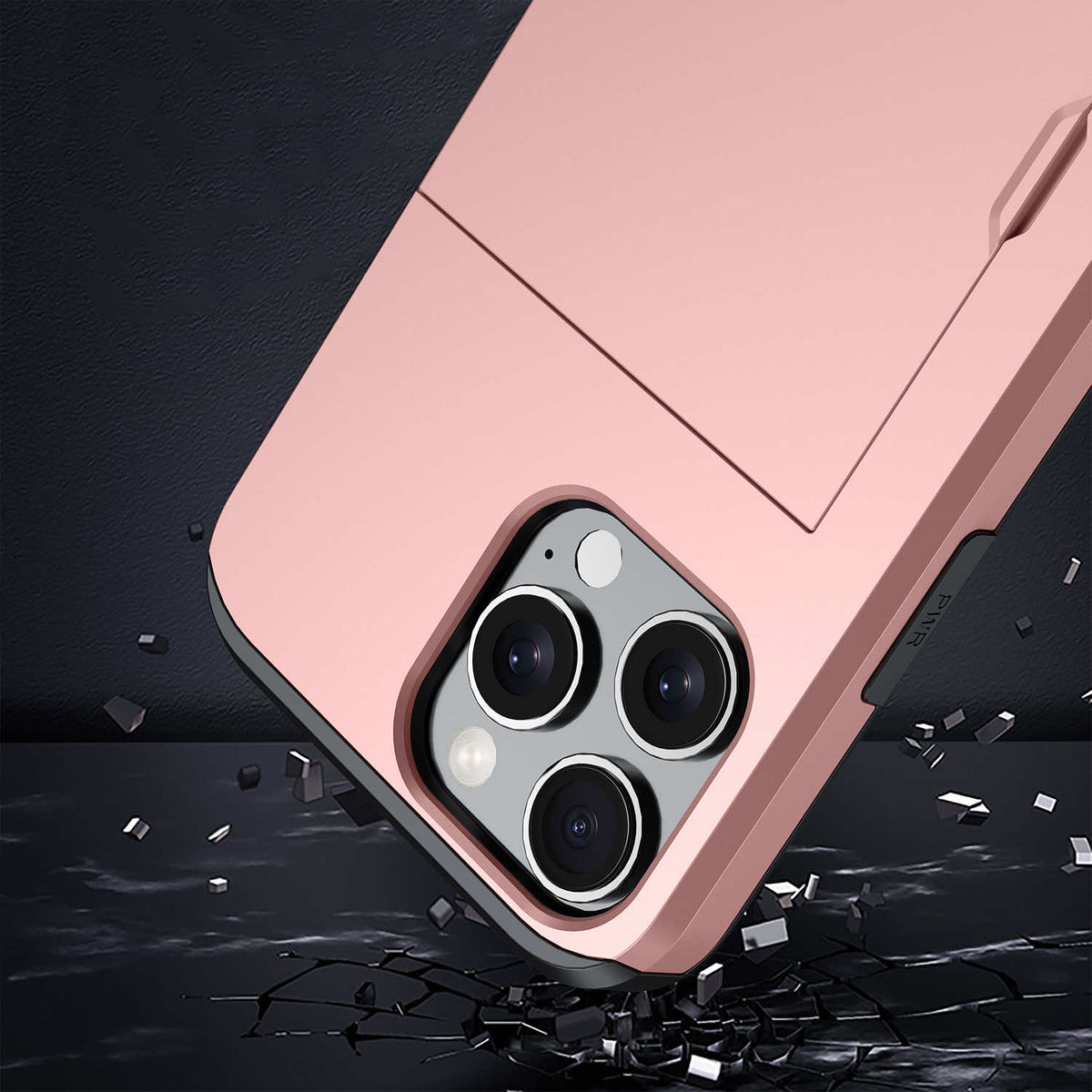 Protective slide card pocket iPhone Case