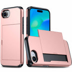 Protective slide card pocket iPhone Case