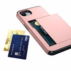Protective slide card pocket iPhone Case
