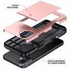 Protective slide card pocket iPhone Case