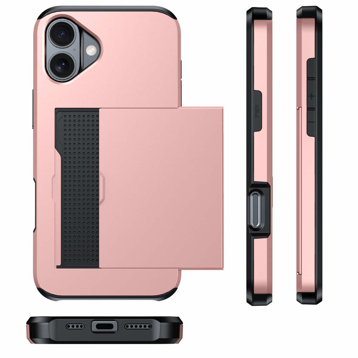Protective slide card pocket iPhone Case