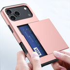Protective slide card pocket iPhone Case