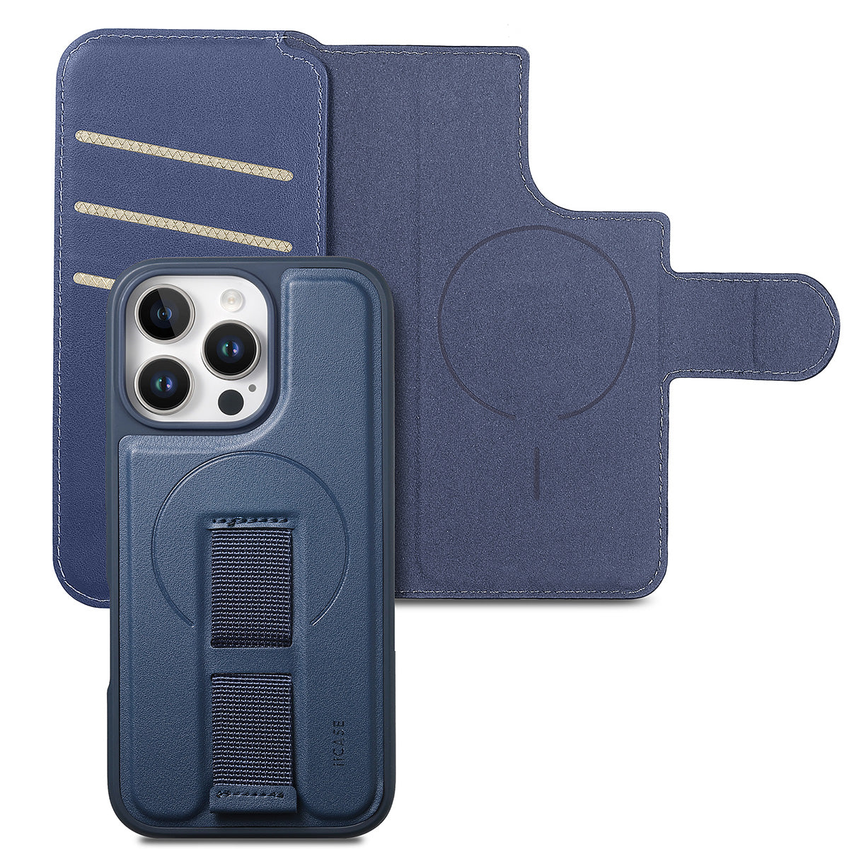 MagSafe Detachable Wallet iPhone Case - Slate Blue