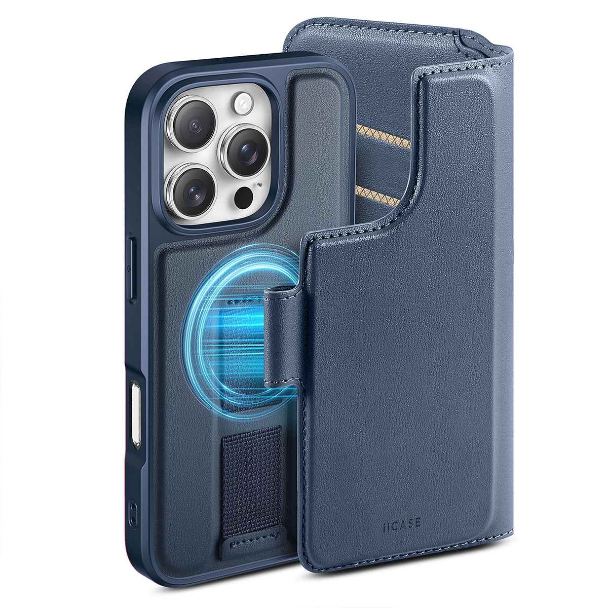 MagSafe Detachable Wallet iPhone Case - Slate Blue
