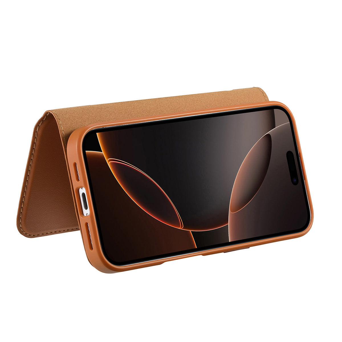 MagSafe Detachable Wallet iPhone Case - Tan