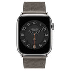 H Diagonal Genuine Leather Single Tour Apple Watch Band - iiCase