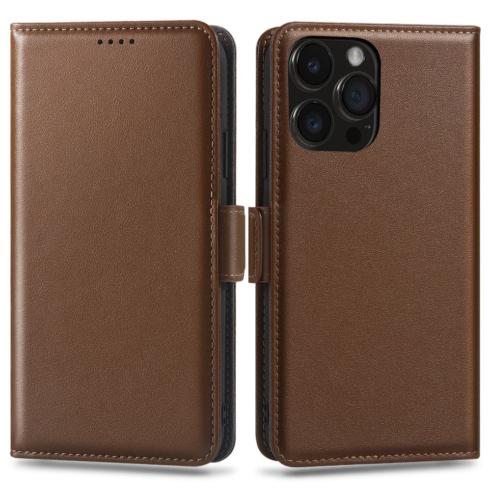 Premium Genuine Leather Magnets Detachable iPhone Wallet Case - iiCase