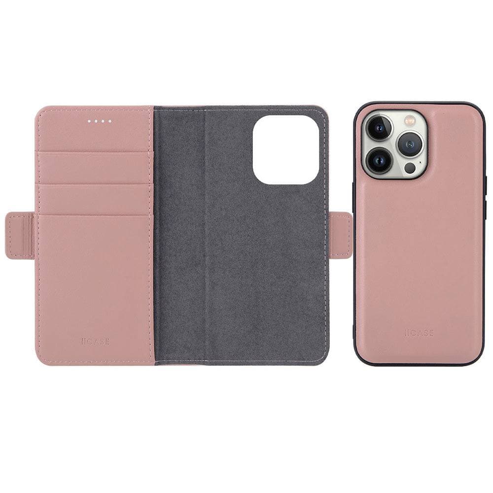 Premium Genuine Leather Magnets Detachable iPhone Wallet Case - iiCase