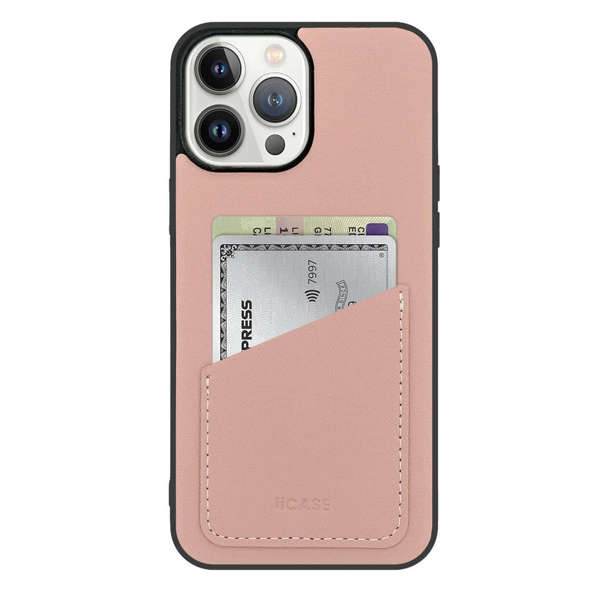 [NEW] Premium Genuine Leather Slim Back Card Slot iPhone Case - iiCase