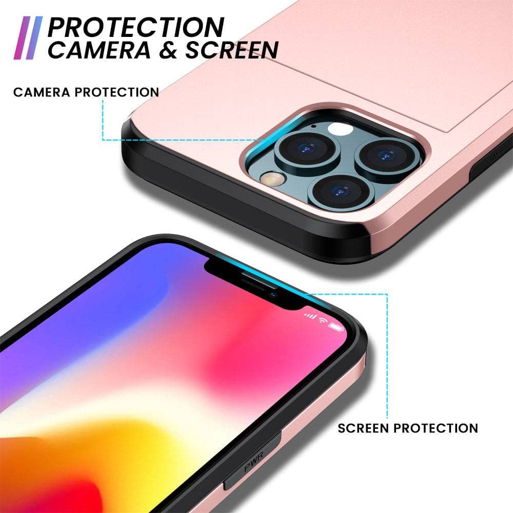 Protective slide card pocket iPhone Case– iiCase Australia