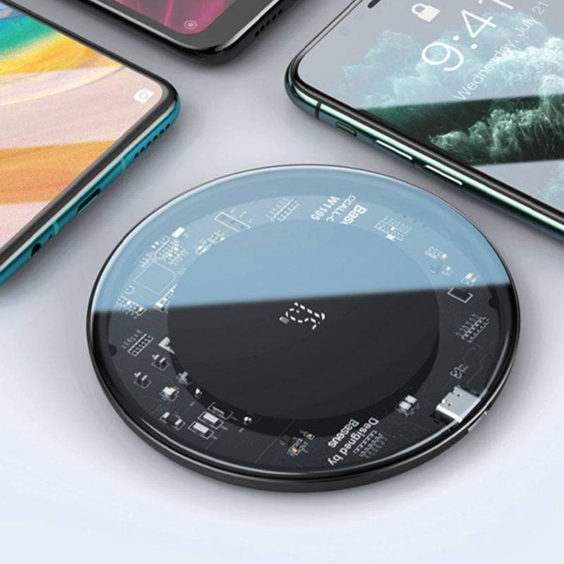 15W quick QI wireless charging pad transparent design - iiCase