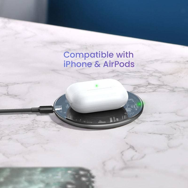 15W quick QI wireless charging pad transparent design - iiCase