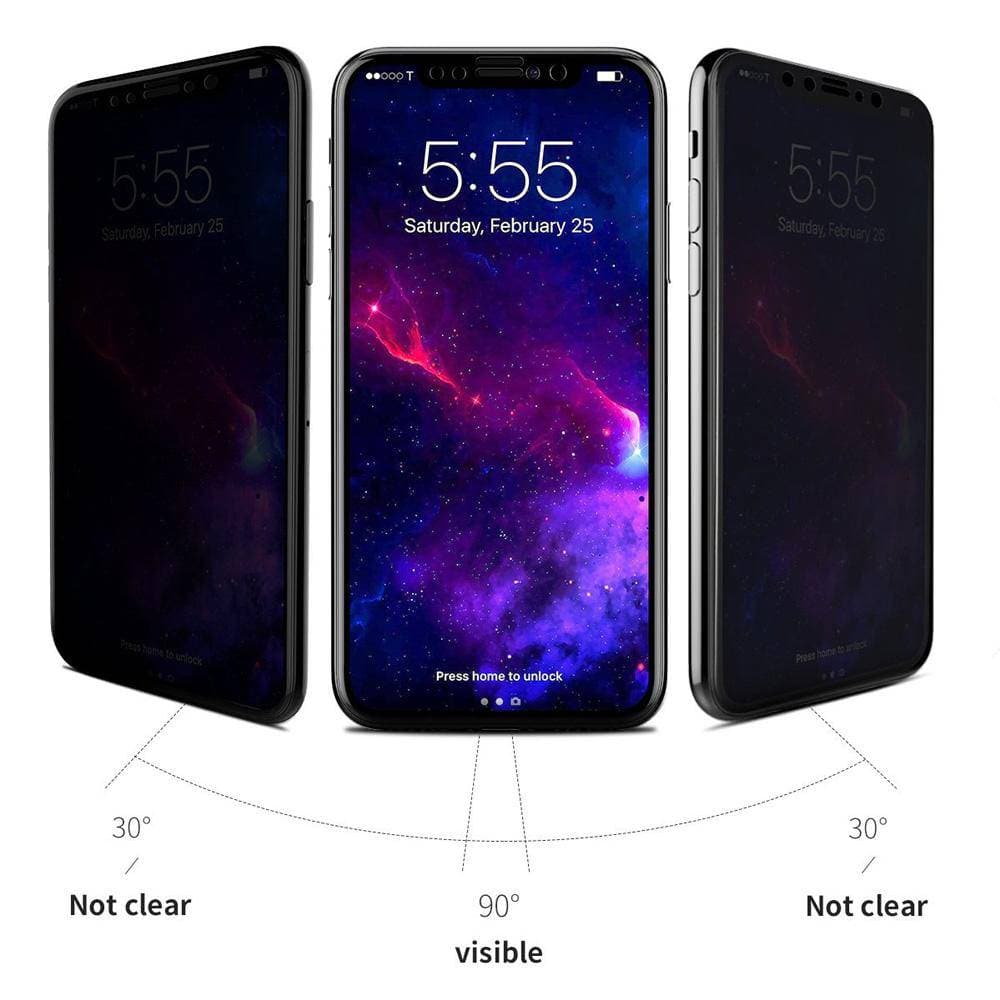 ANTI-SPY! 9H Privacy Tempered Glass iPhone Screen Protector - iiCase