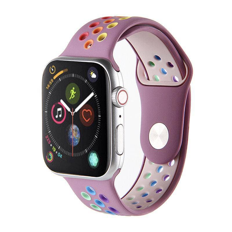 Breath pride rainbow sport soft silicone Apple watch band - iiCase