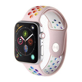 Breath pride rainbow sport soft silicone Apple watch band - iiCase