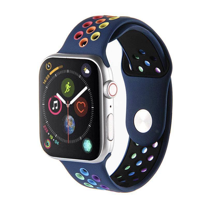 Breath pride rainbow sport soft silicone Apple watch band - iiCase