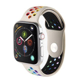 Breath pride rainbow sport soft silicone Apple watch band - iiCase