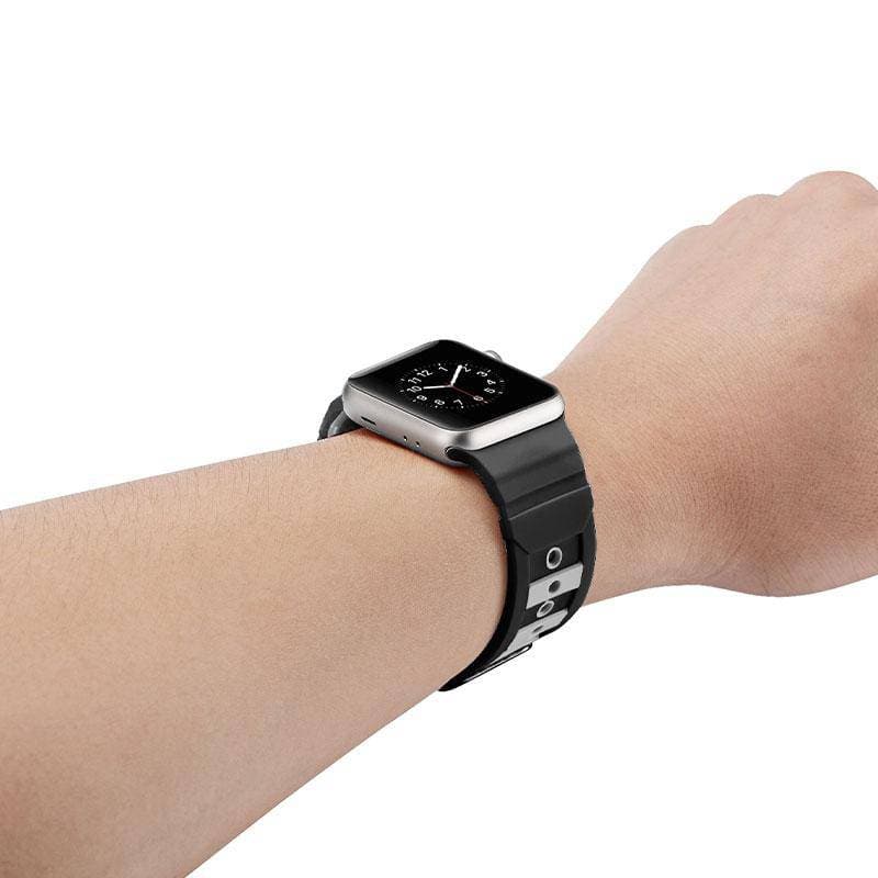 Contrast Colour Sport Silicone Apple Watch Band - iiCase