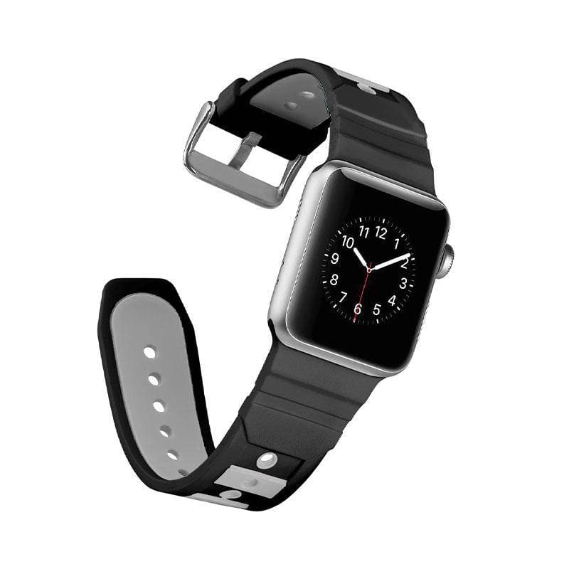 Contrast Colour Sport Silicone Apple Watch Band - iiCase