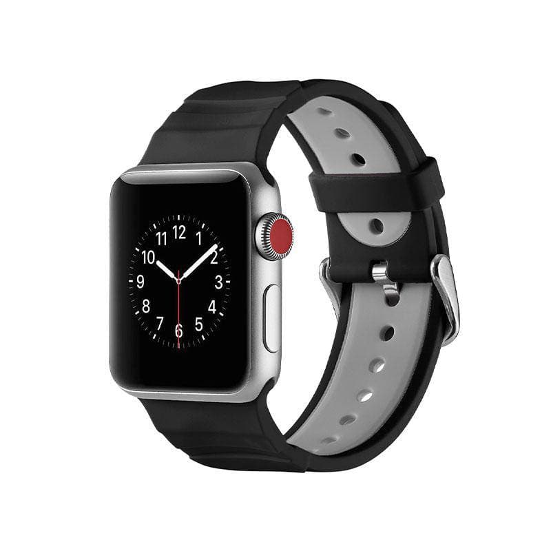 Contrast Colour Sport Silicone Apple Watch Band - iiCase