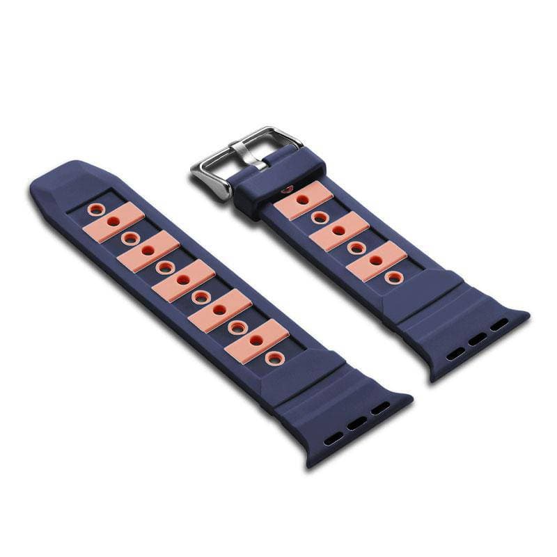 Contrast Colour Sport Silicone Apple Watch Band - iiCase