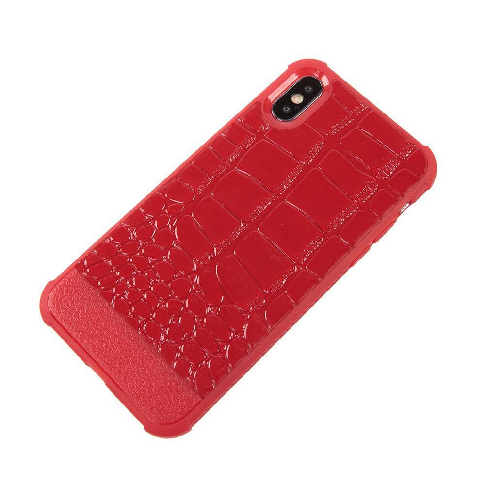 Crocodile leather style gloss slim soft TPU protective iPhone Case - iiCase