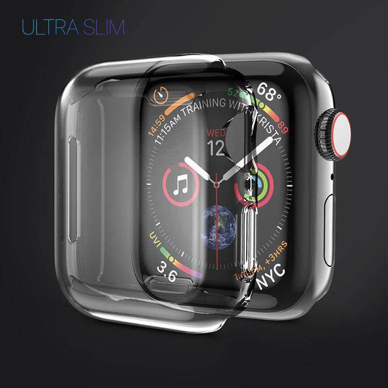 Crystal Clear Soft TPU Armor Protect Shell Apple Watch Case - iiCase