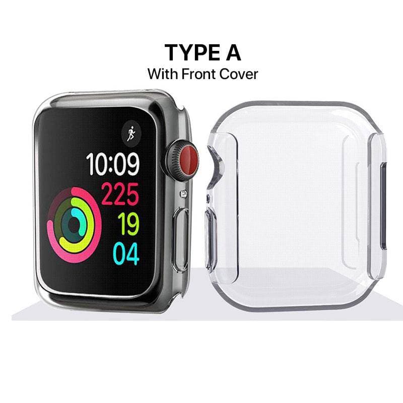 Crystal Clear Soft TPU Armor Protect Shell Apple Watch Case - iiCase