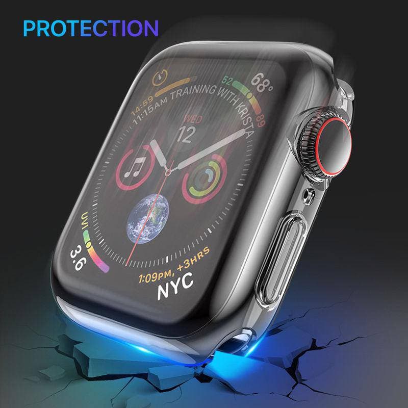 Crystal Clear Soft TPU Armor Protect Shell Apple Watch Case - iiCase