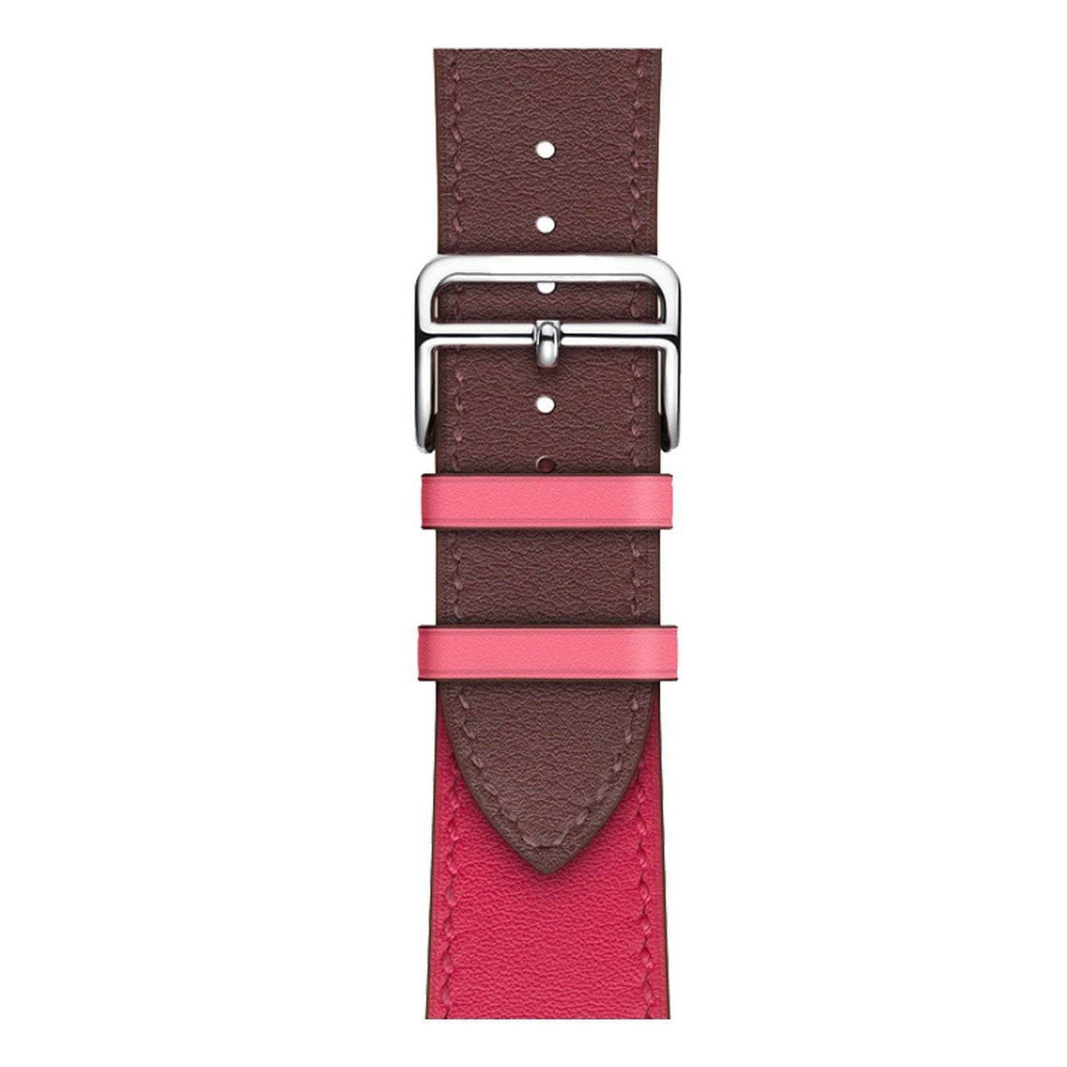Genuine leather fashion contrast colour Apple Watch Band single tour - iiCase