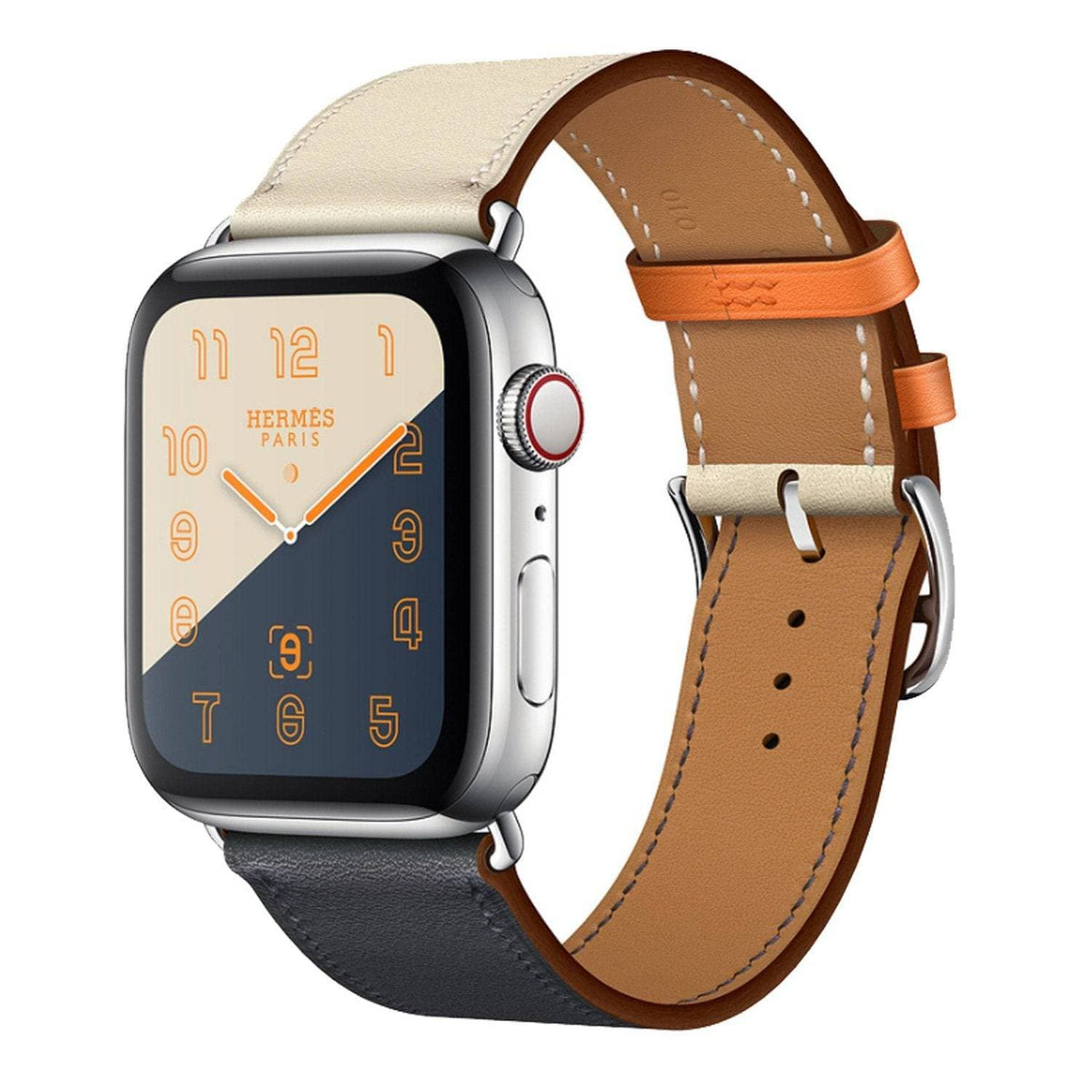 Genuine leather fashion contrast colour Apple Watch Band single tour - iiCase