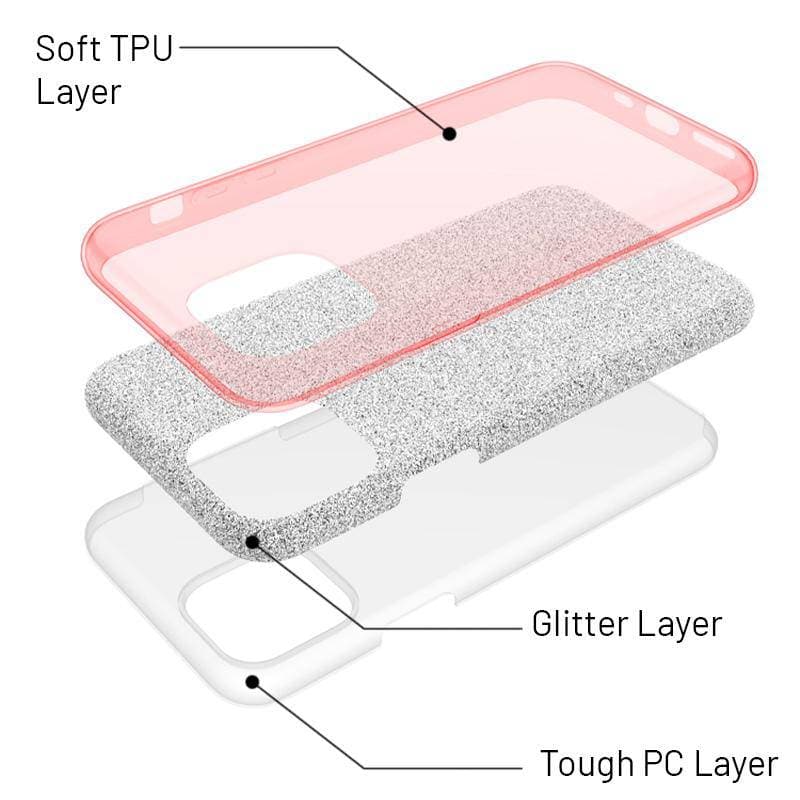 Glitter fashion 3 layer protective iPhone Case - iiCase