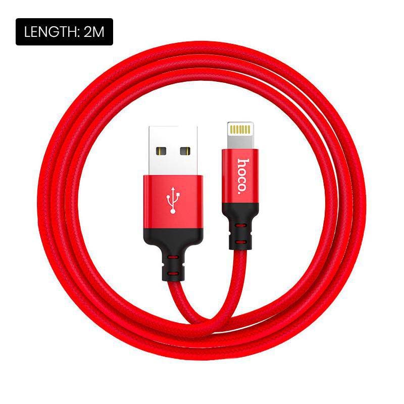 HOCO® Nylon super strong fast charge lightning cable 1M & 2M - iiCase