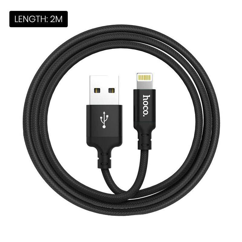 HOCO® Nylon super strong fast charge lightning cable 1M & 2M - iiCase