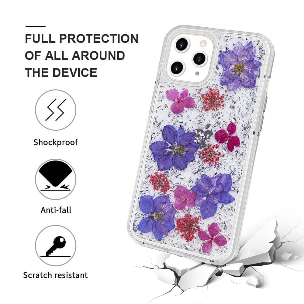 [NEW] Ultra protection glitter flower iPhone Case - iiCase