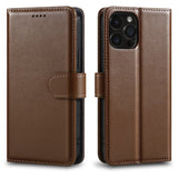 Classic Design Genuine Leather Wallet iPhone Case - iiCase