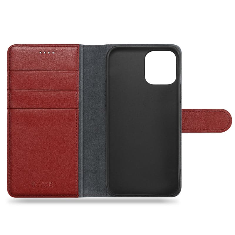 Classic Design Genuine Leather Wallet iPhone Case - iiCase