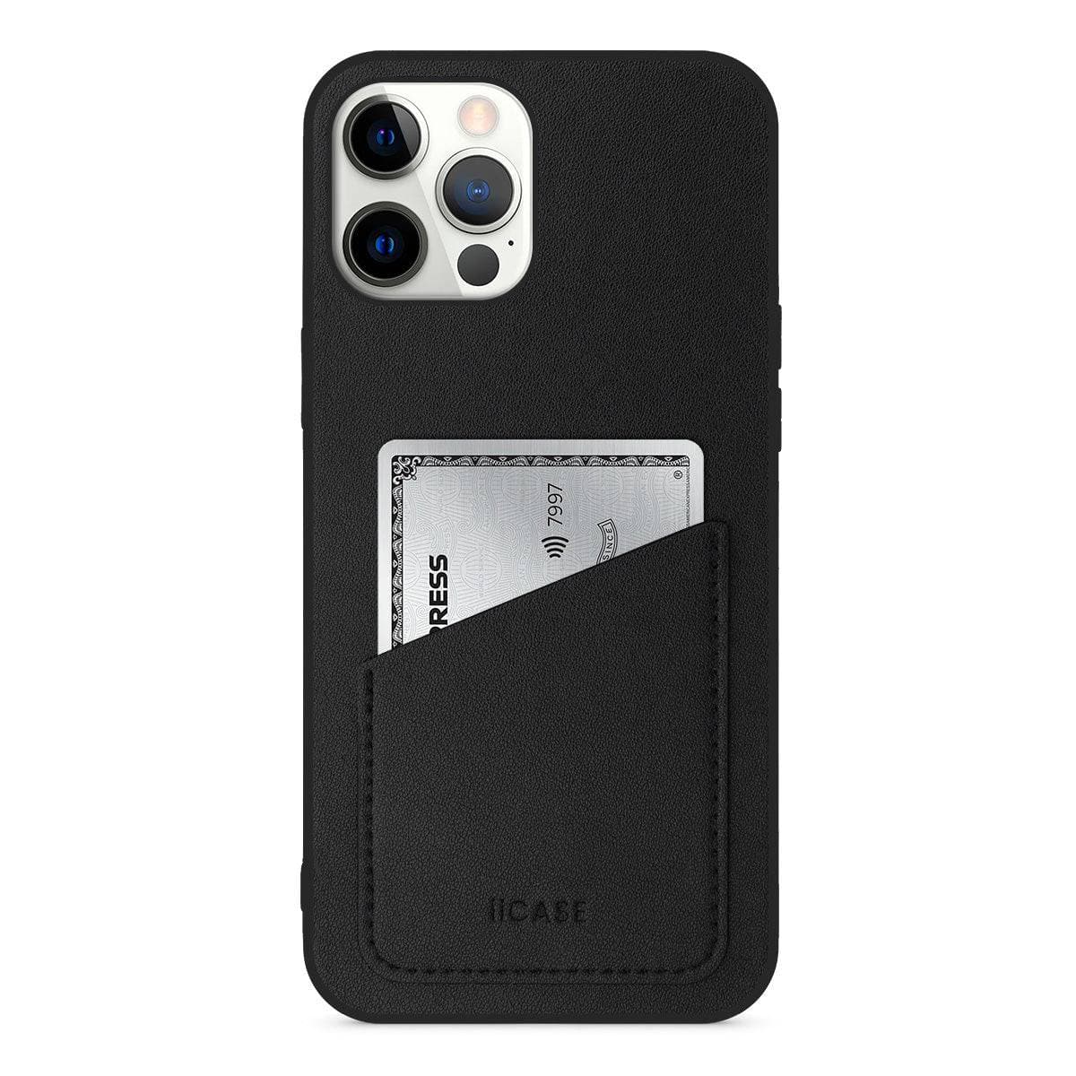 [NEW] Premium Genuine Leather Slim Back Card Slot iPhone Case - iiCase