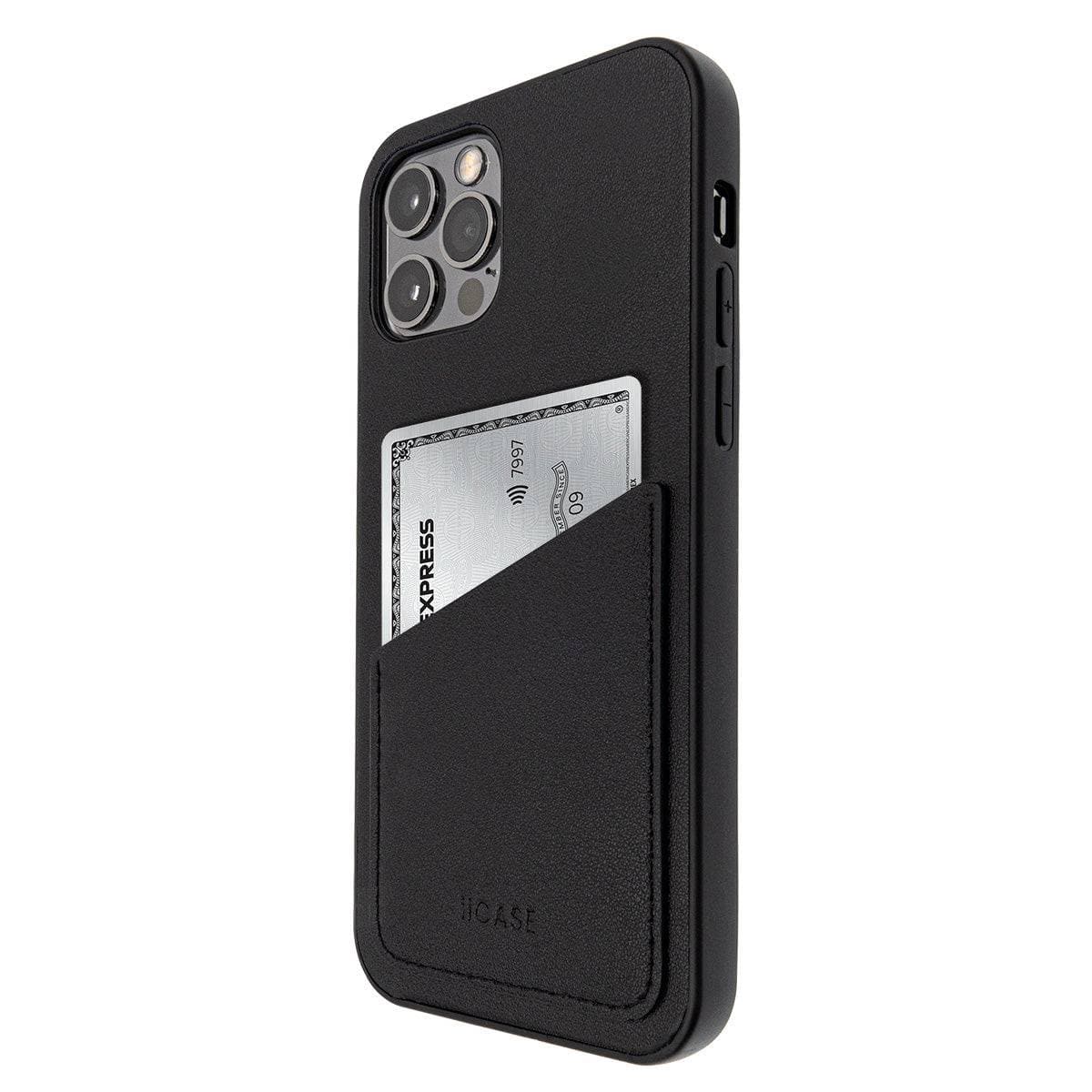 [NEW] Premium Genuine Leather Slim Back Card Slot iPhone Case - iiCase