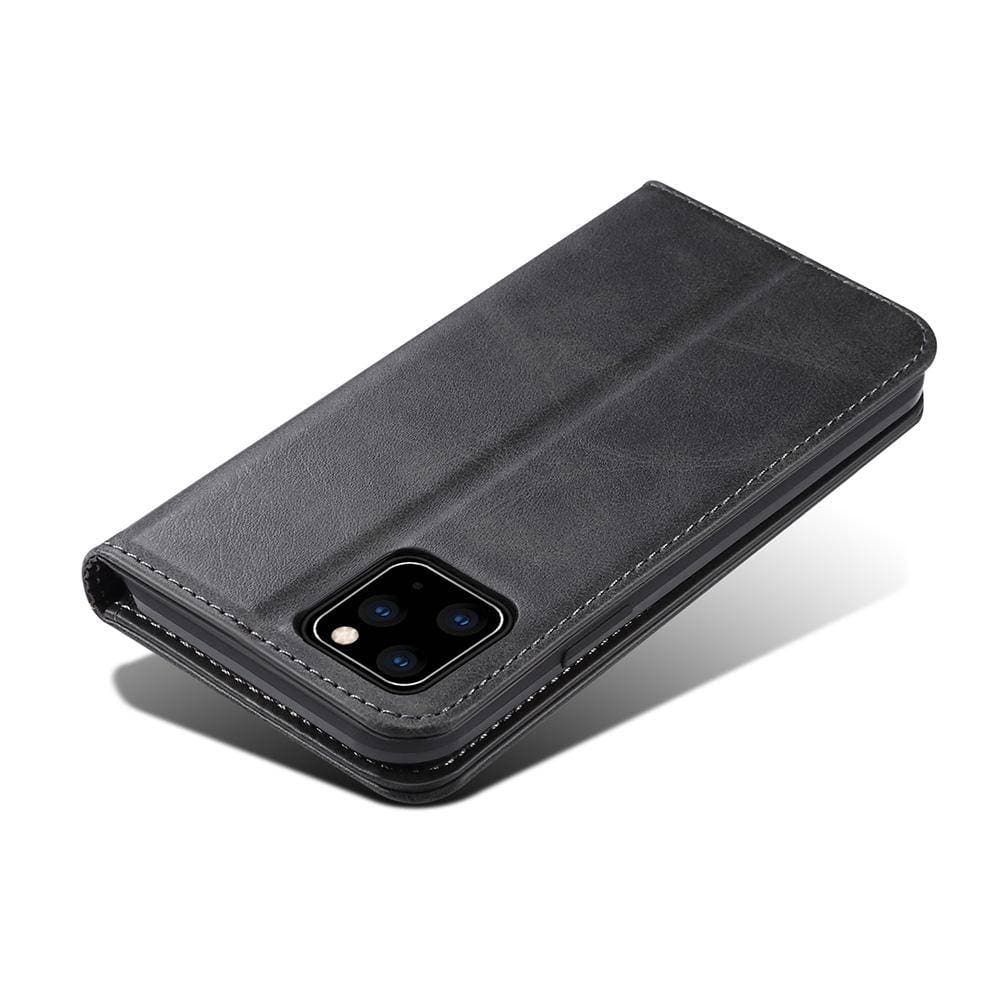 Leather wallet magnet close 3 card slots iPhone case - iiCase